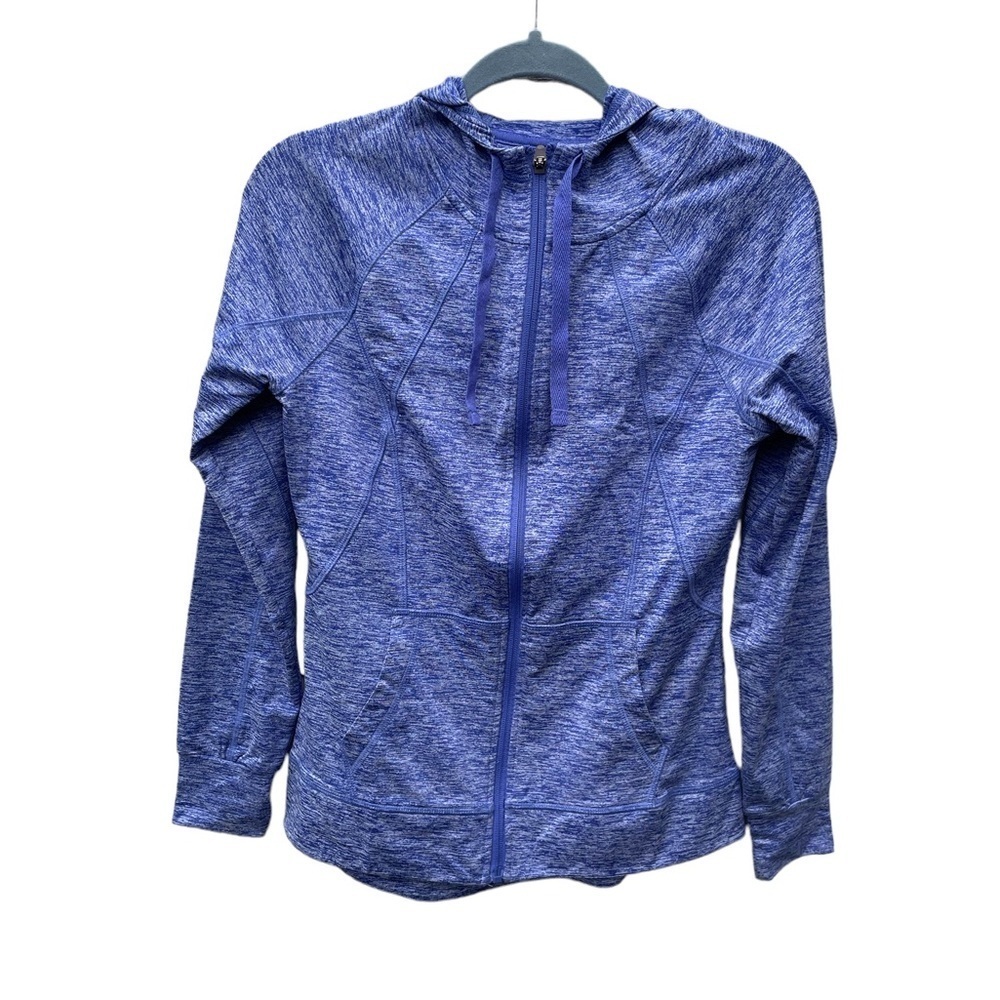 C9 CHAMPION BLUE SPACE DYE FULL ZIP ATHLETIC JACKET